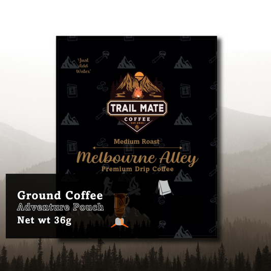 Trail Mate Coffee - Adventure Pouches Packed with 36g Ground Coffee