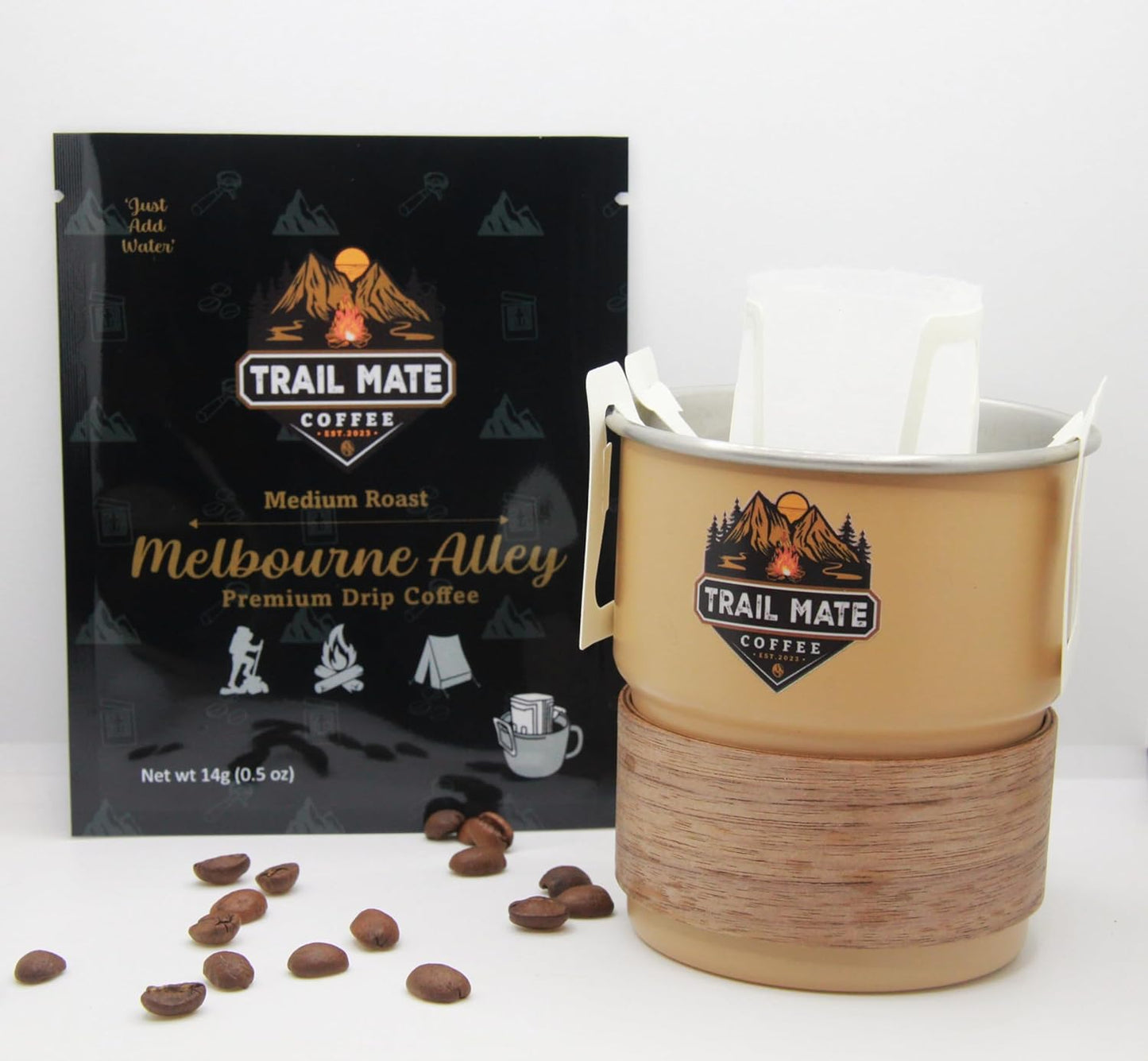 Melbourne Alley Premium 14g Pour Over Drip Filter Coffee - One Month Supply