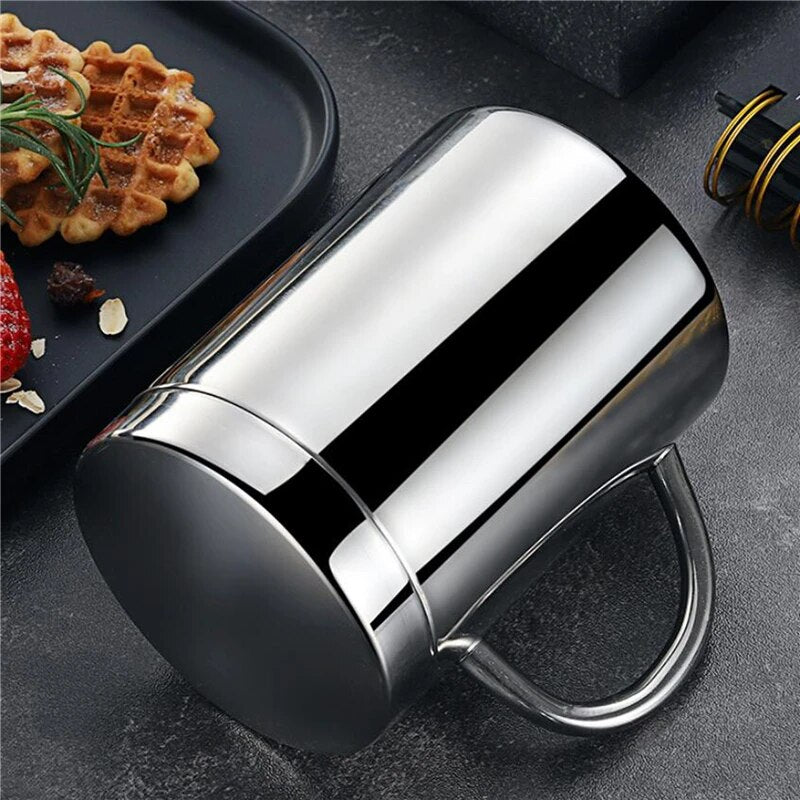 Double Wall Stainless Steel Coffee Mug with lid