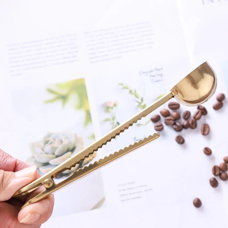 2-in-1 Coffee Spoon and Sealing Clip